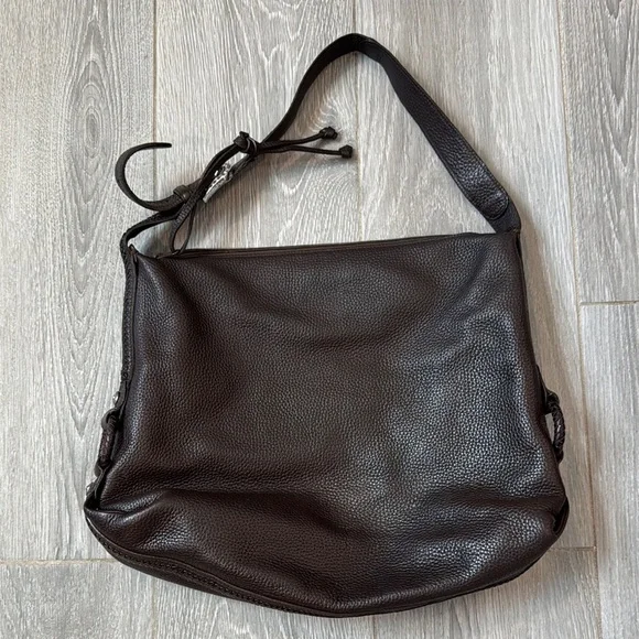 Brighton Dark Brown Leather Shoulder Bag - Picture 2 of 9